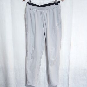 Fabletics Light Grey Pull-On Track Pants Size Medium